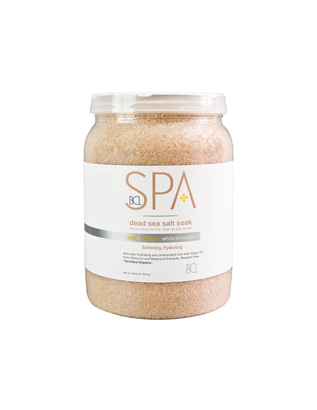 BCLspa - Milk & Honey With White Chocolate Dead Sea Salt Soak - 1814g