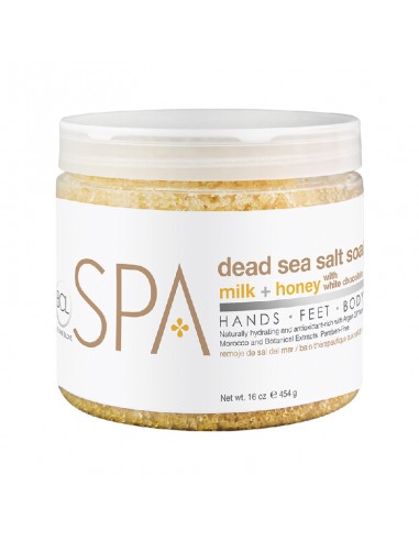 BCLspa - Milk & Honey With White Chocolate Dead Sea Salt Soak - 454g view 2