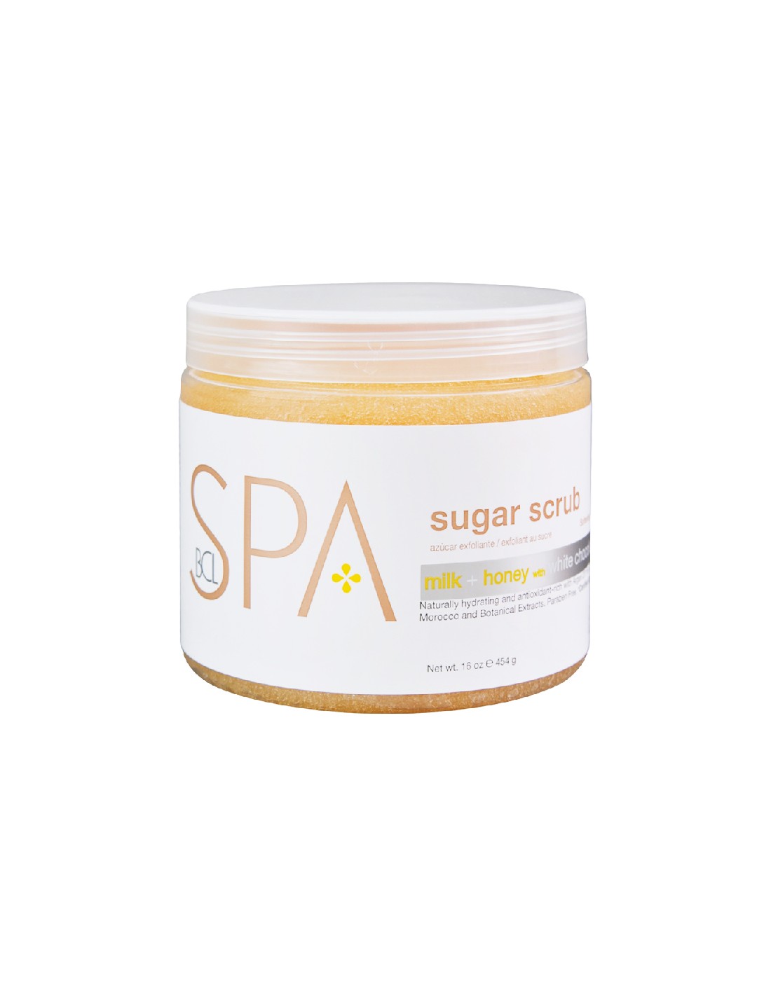 BCLspa - Milk & Honey With White Chocolate Sugar Scrub - 454g