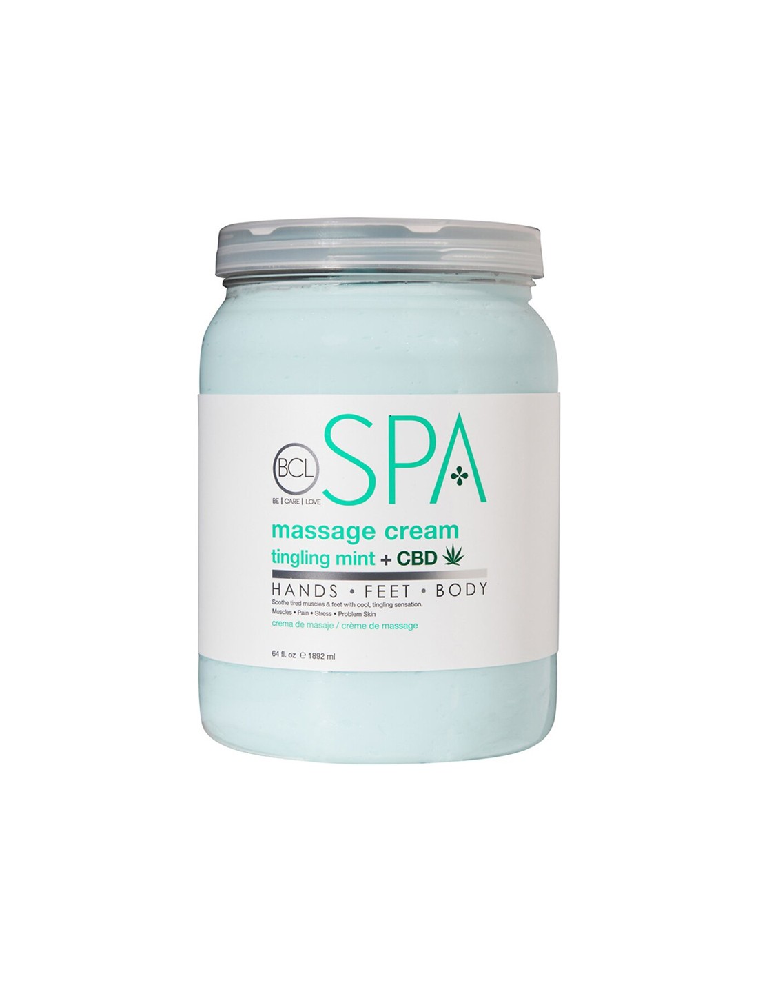 BCLspa - Tingling Mint & CBD Massage Cream - 1892ml
