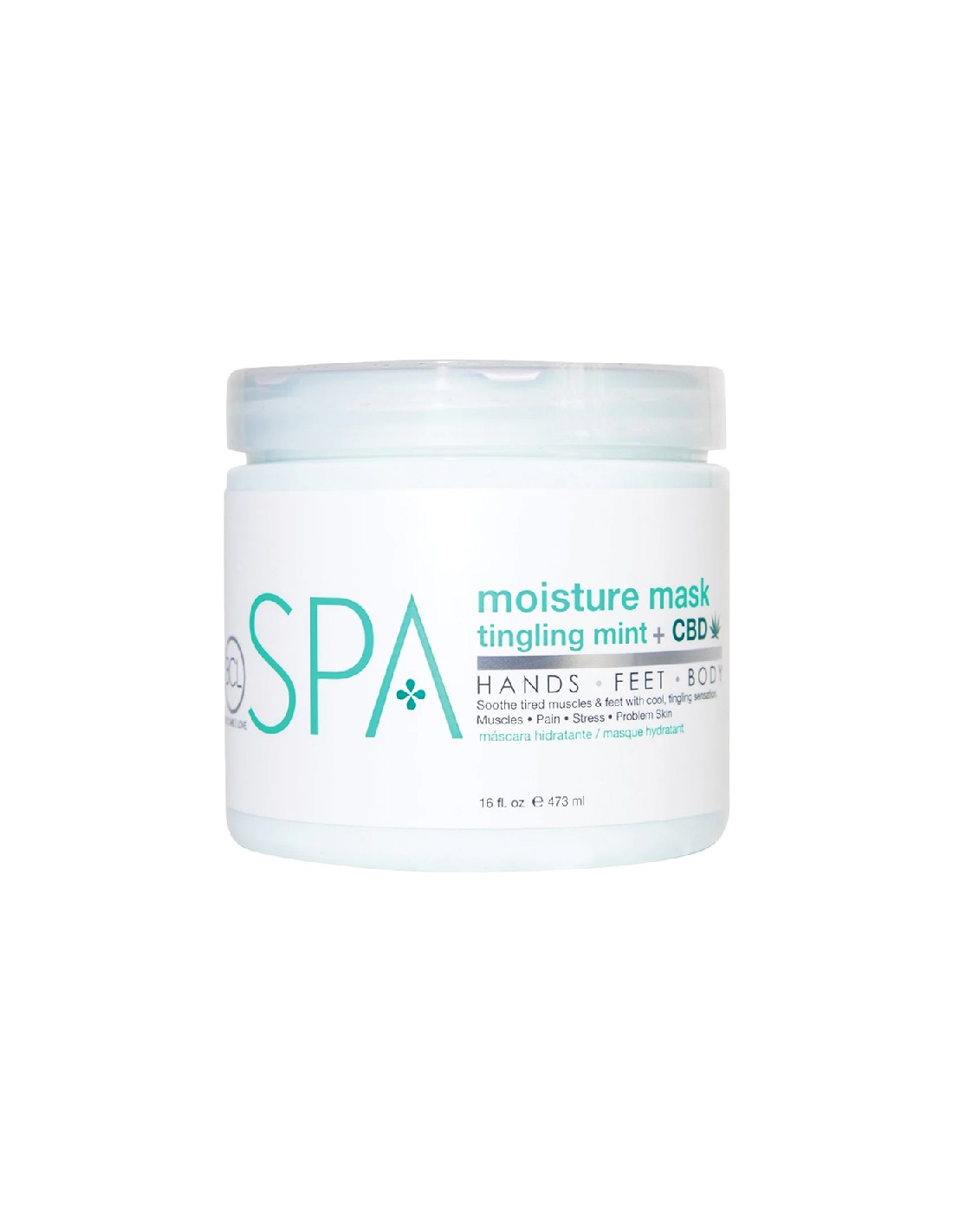 BCLspa - Tingling Mint & CBD Moisture Mask - 473ml