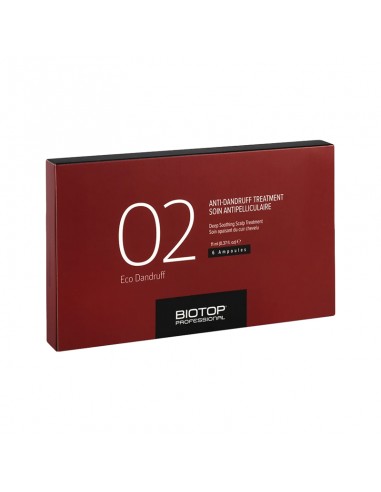 Biotop 02 - Eco Dandruff Treatment Ampoules - 6x11ml view 2