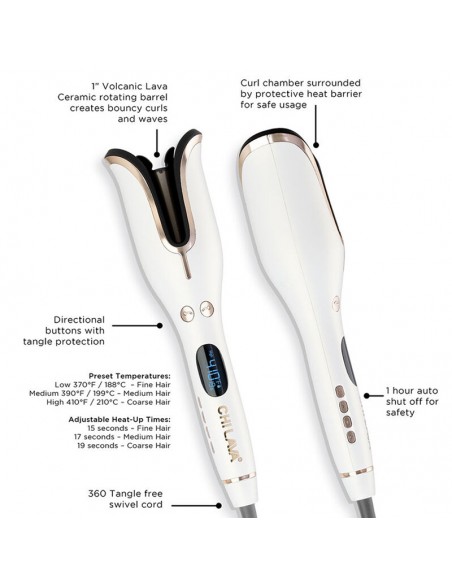 CHI - LAVA Spin N Curl - 1 In White view 4