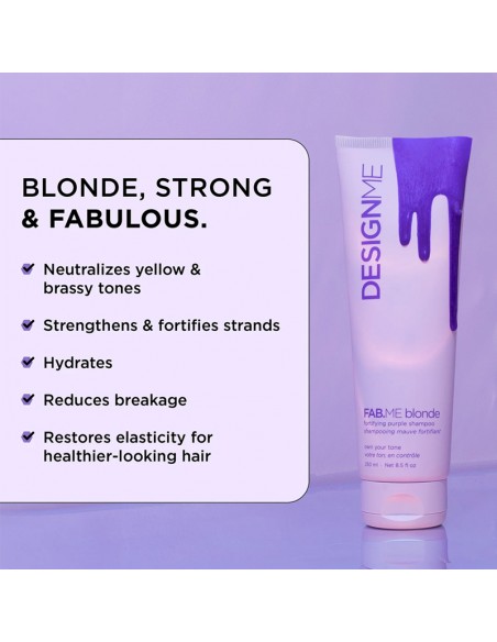 designME - fabME Blonde Fortifying Purple Shampoo - 250ml view 5