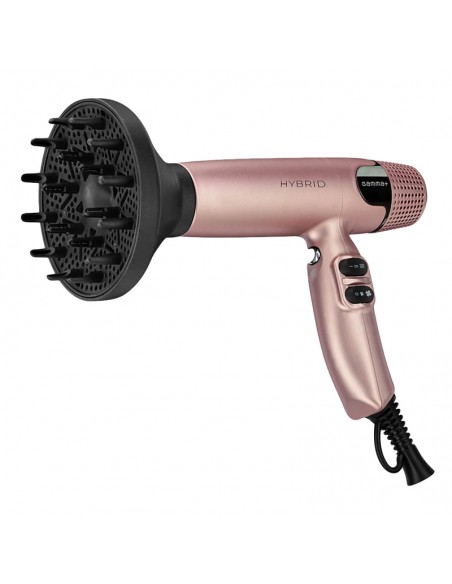 Gamma+ Hair Dryer - Hybrid Dryer Rose Gold view 4