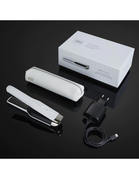 ghd Flat Iron - Unplugged On The Go Cordless Styler - White view 5