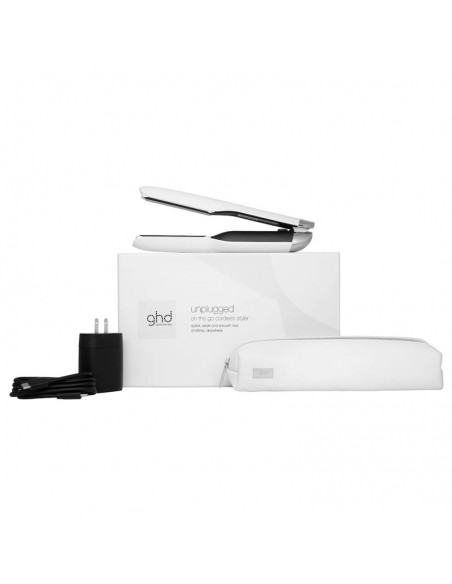 ghd Flat Iron - Unplugged On The Go Cordless Styler - White view 3
