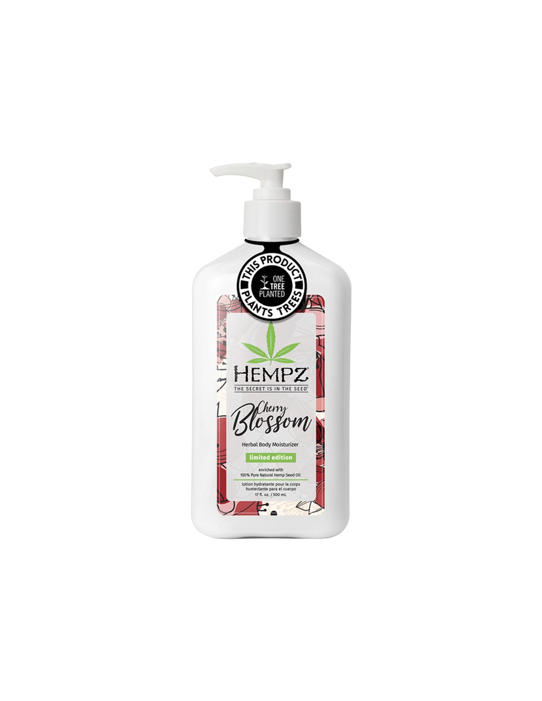 Hempz - Herbal Body Moisturizer - Cherry Blossom  - 500ml