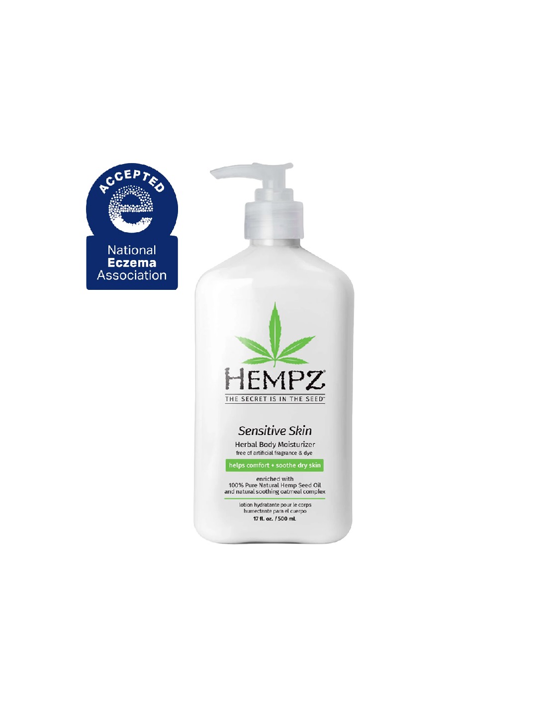 Hempz - Herbal Body Moisturizer - Sensitive Skin - 500ml
