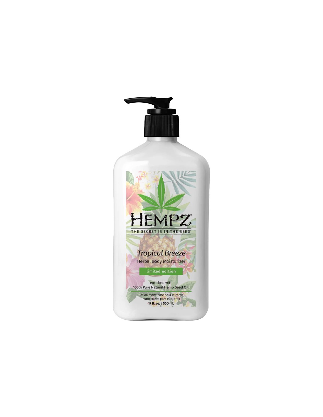 Hempz - Herbal Body Moisturizer - Tropical Breeze - 500ml