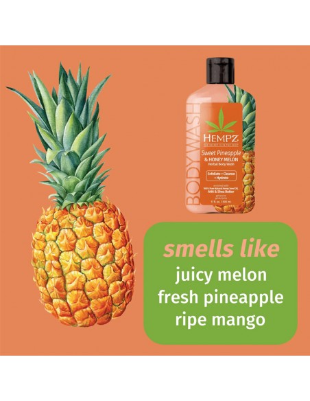 Hempz - Herbal Body Wash - Sweet Pineapple & Honey Melon - 500ml view 4