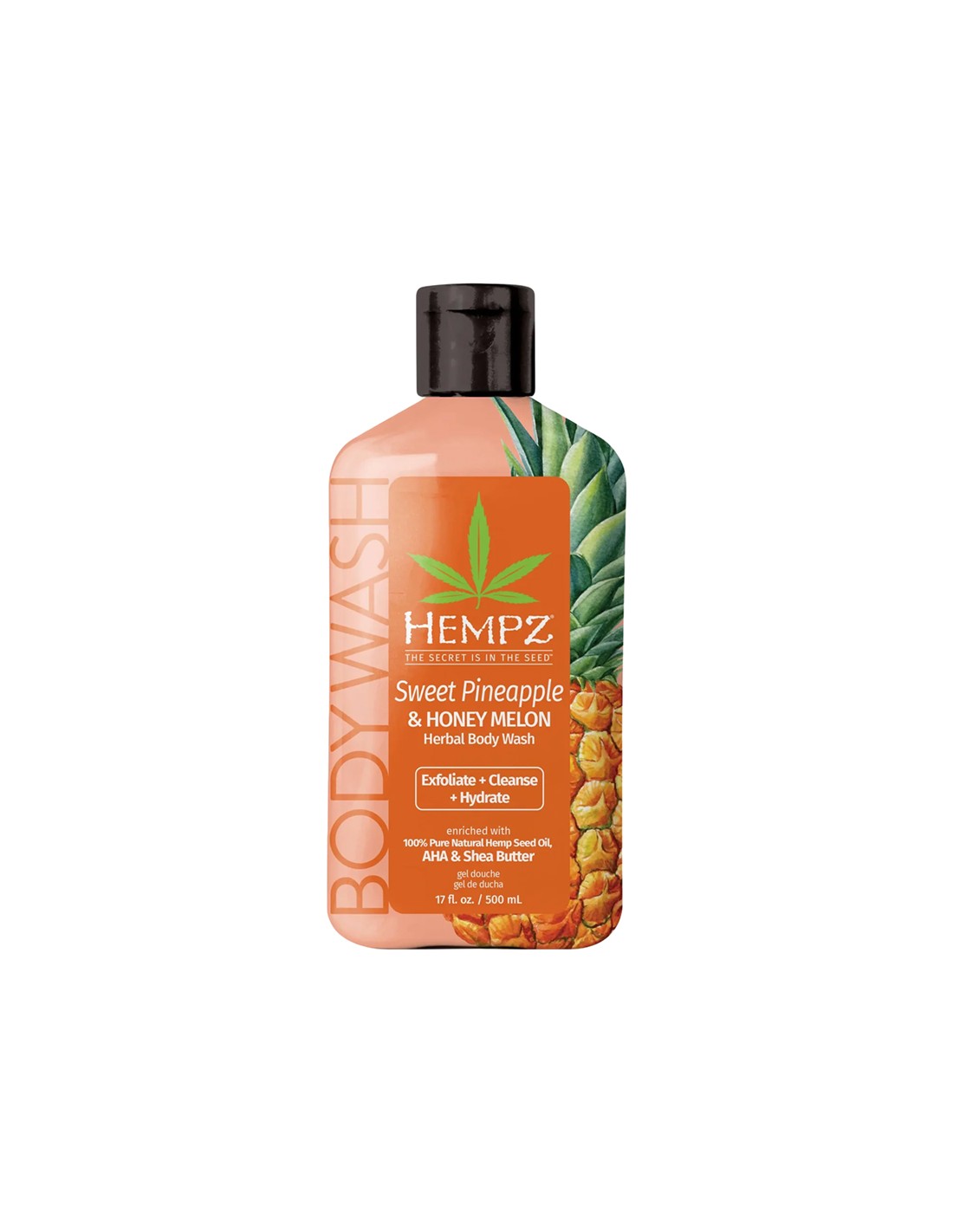 Hempz - Herbal Body Wash - Sweet Pineapple & Honey Melon - 500ml
