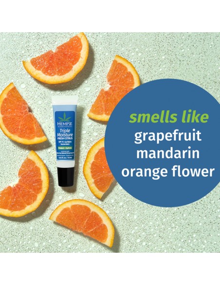 Hempz - Herbal Lip Balm - Triple Moisture Fresh Citrus SPF 15 - 14g view 4