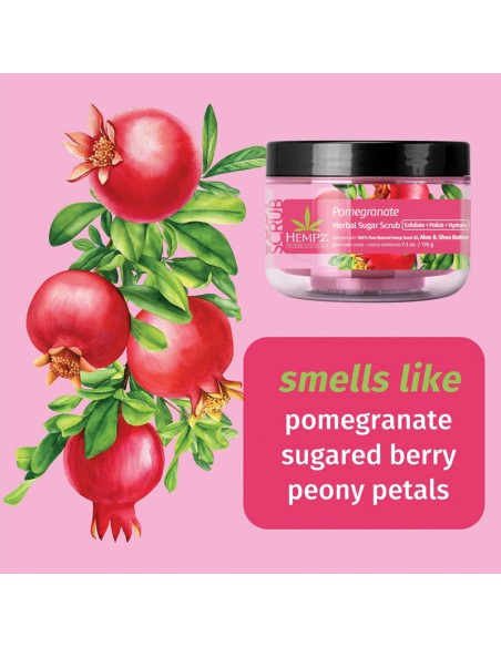 Hempz - Herbal Sugar Scrub - Pomegranate - 176g view 4