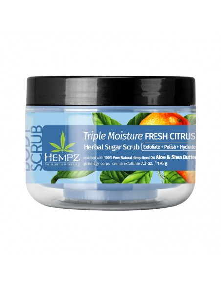 Hempz - Herbal Sugar Scrub - Triple Moisture Fresh Citrus - 176g view 3