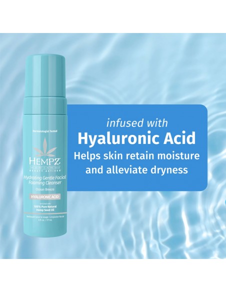 Hempz - Hydrating Gentle Facial Foaming Cleanser - Ocean Breeze - 177ml view 4