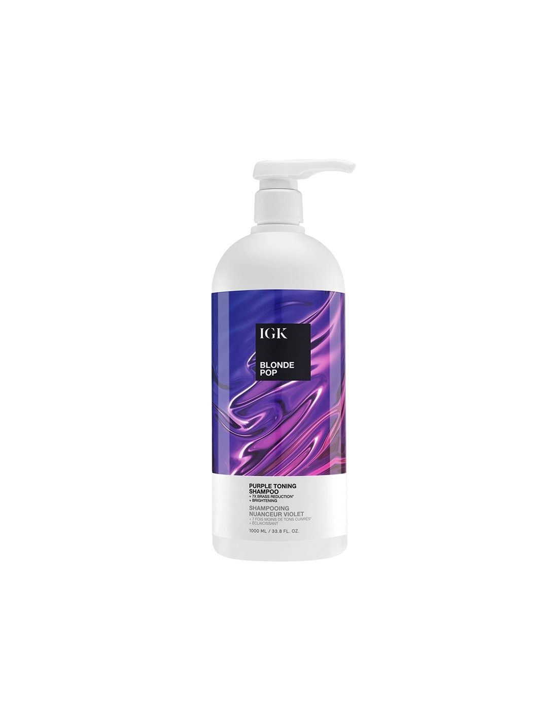 IGK - Blonde Pop - Purple Toning Shampoo - 1000ml