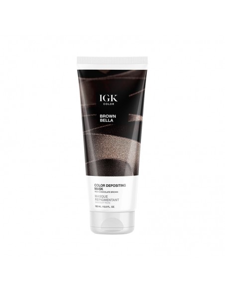 IGK - Color Depositing Mask - Brown Bella - 180ml view 3