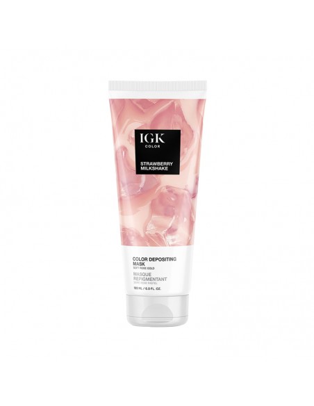 IGK - Color Depositing Mask - Strawberry Milkshake - 180ml view 3