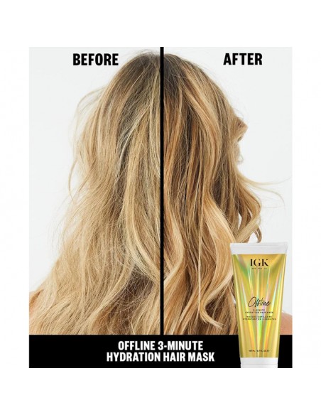 IGK - Offline - 3-Minute Hydration Hair Mask - 198ml view 6