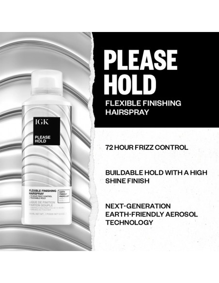 IGK - Please Hold - Flexible Finishing Hairspray - 198ml view 5