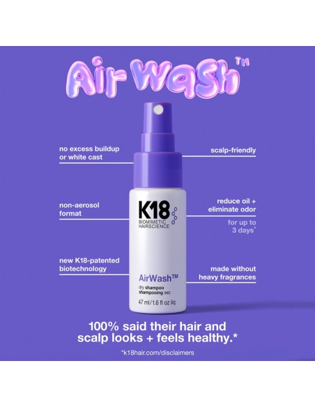 K18 - AirWash Dry Shampoo - 118ml view 4