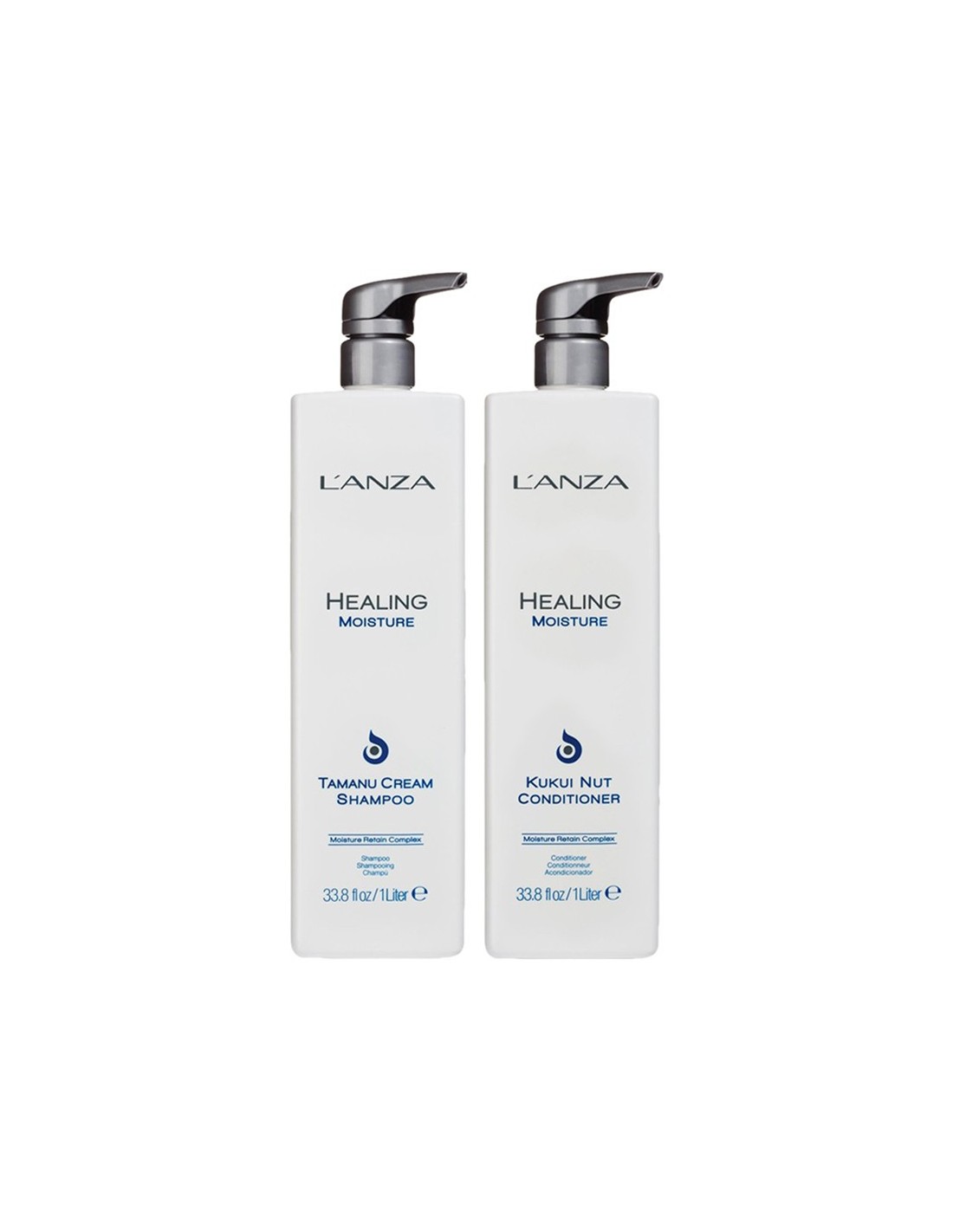 LANZA Healing Moisture - Tamanu Cream and  Kukui Nut Duo - 1000ml