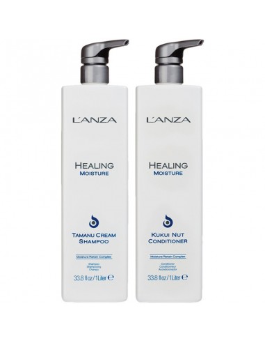 LANZA Healing Moisture - Tamanu Cream and  Kukui Nut Duo - 1000ml view 2