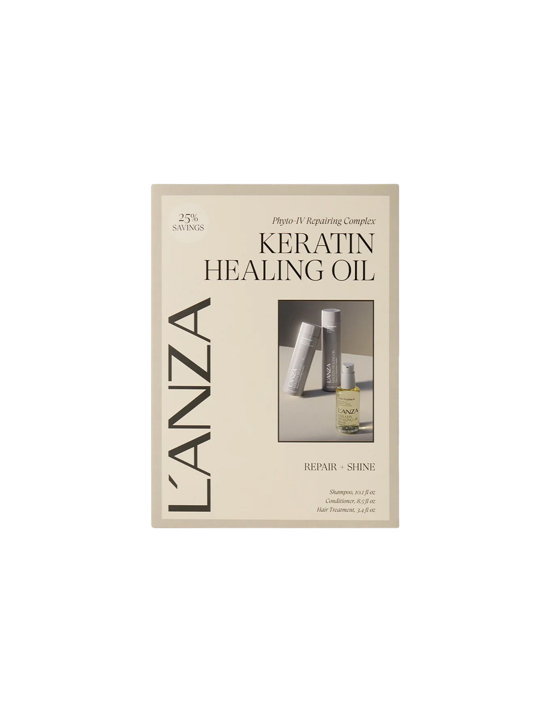 LANZA Keratin Healing Oil - Holiday Trio Set