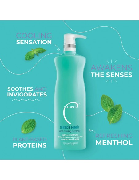 Malibu C - Miracle Repair with Cooling Menthol - 1000ml view 5