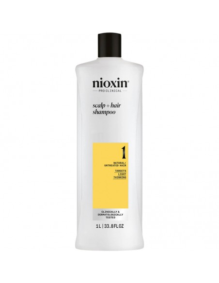 Nioxin - System 1 - Scalp + Hair Shampoo - 1000ml view 3