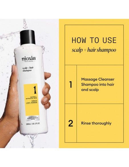 Nioxin - System 1 - Scalp + Hair Shampoo - 300ml view 6