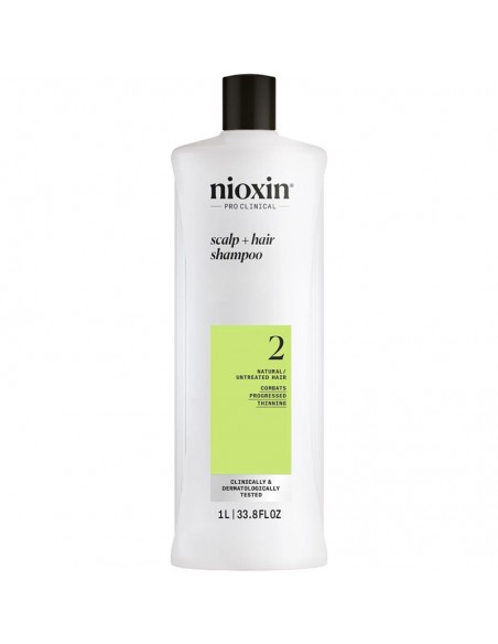 Nioxin - System 2 - Scalp + Hair Shampoo - 1000ml view 3
