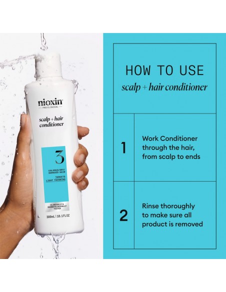 Nioxin - System 3 - Scalp + Hair Conditioner - 1000ml view 6