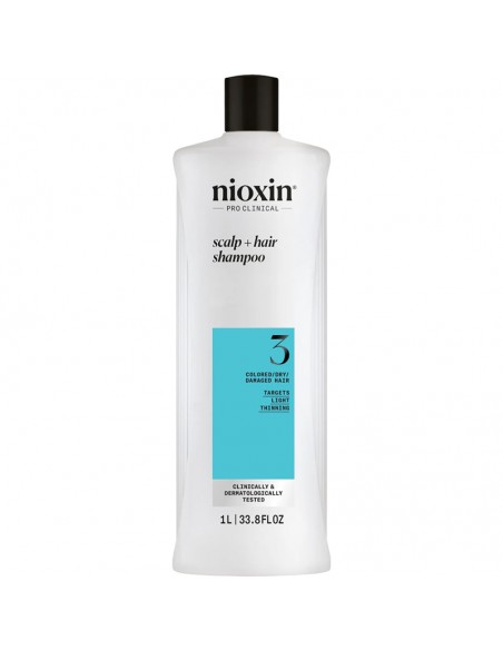 Nioxin - System 3 - Scalp + Hair Shampoo - 1000ml view 3