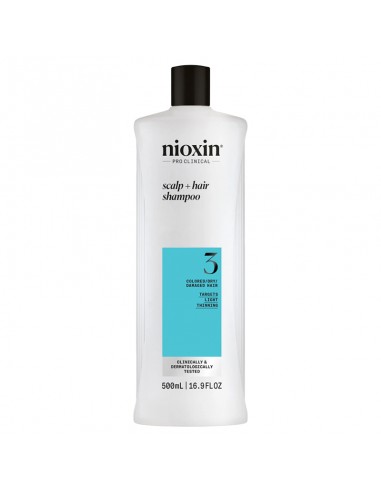 Nioxin - System 3 - Scalp + Hair Shampoo - 500ml view 2