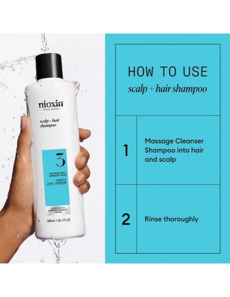 Nioxin - System 3 - Scalp + Hair Shampoo - 500ml view 7