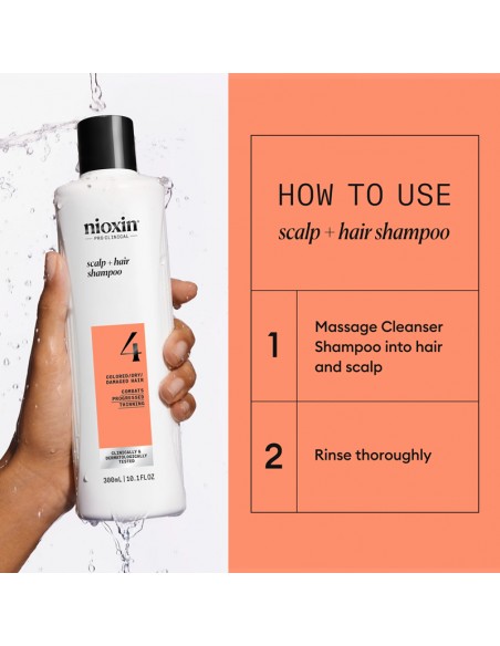 Nioxin - System 4 - Scalp + Hair Shampoo - 300ml view 8