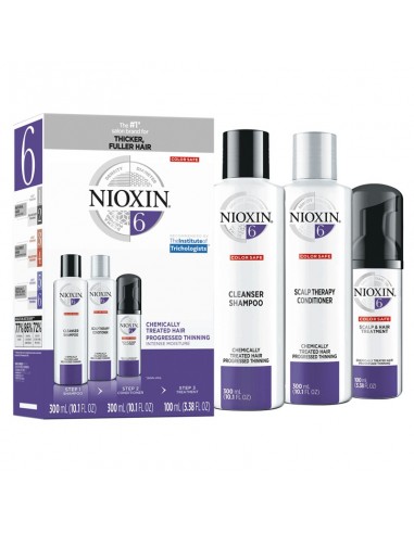 Nioxin System 6 Kit - Bleached/Chemically Treated Hair with Preogressive Thinning view 2