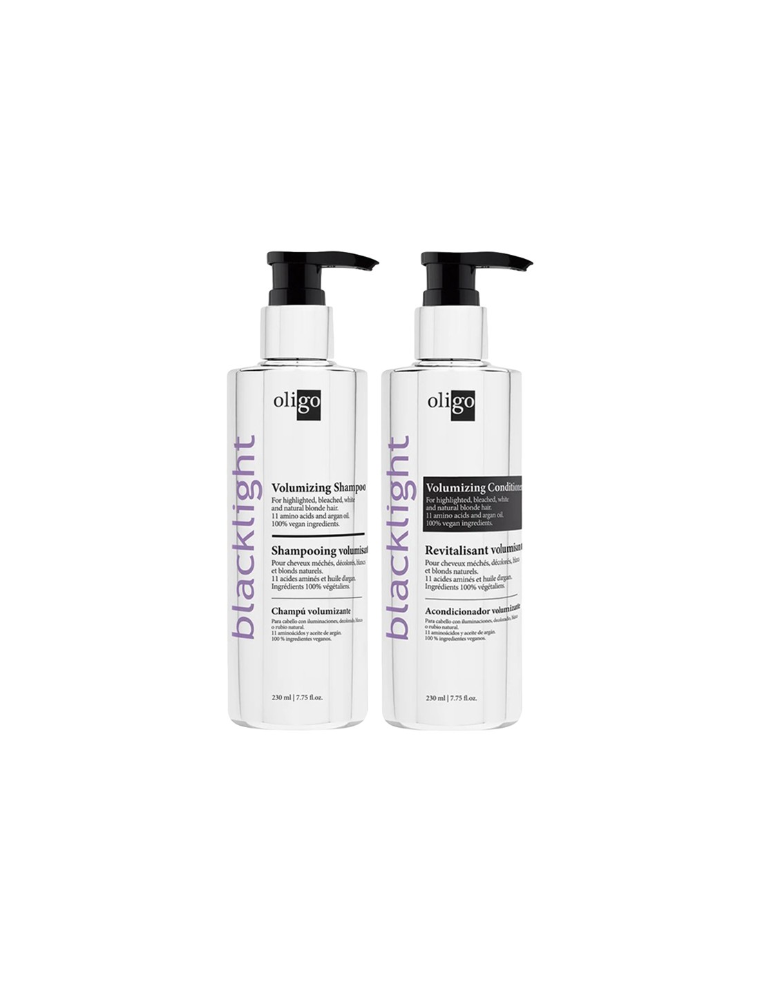 Oligo Blacklight - Volumizing Shampoo & Conditioner - 230ml Duo