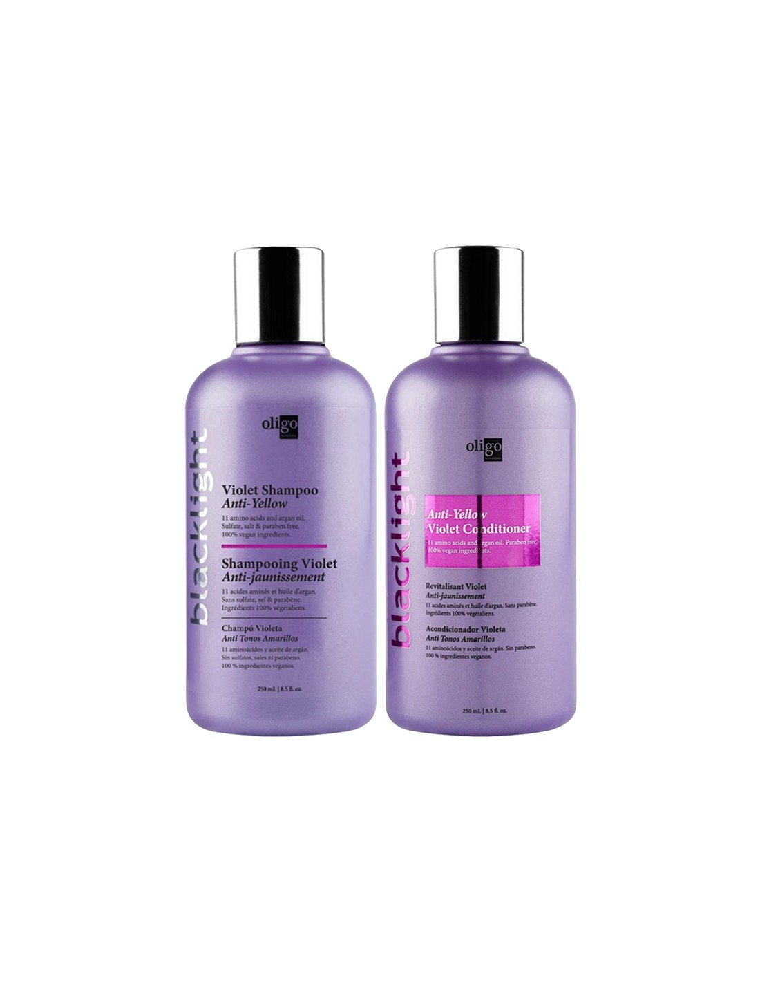Oligo Blacklight - Violet Shampoo & Conditioner - 250ml Duo