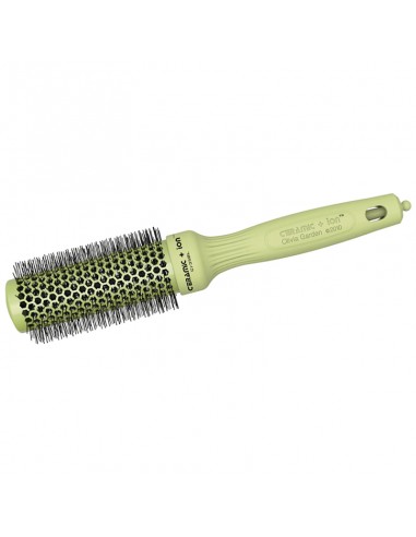 Olivia Garden - Ceramic + Ion Blossom - Round Thermal Brush 1 3/8 Inch Green view 2