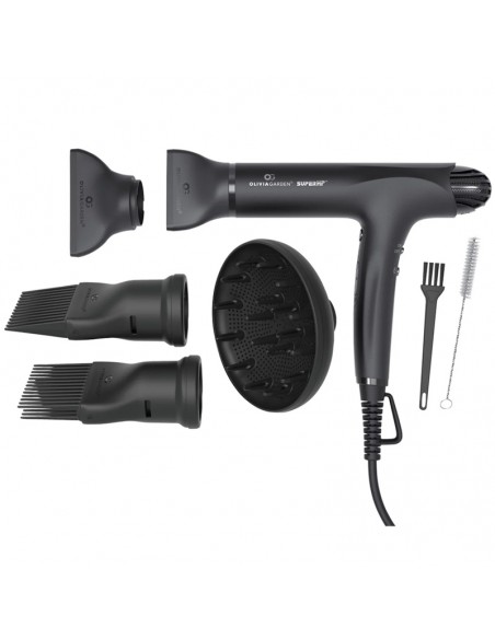 Olivia Garden - SuperHP - High Performance Hair Dryer Black view 4