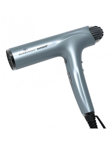 Olivia Garden - SuperHP - High Performance Hair Dryer Silver Blue view 2