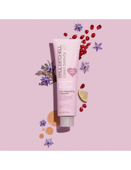 Paul Mitchell - Clean Beauty - Color Depositing Treatment Rose Quartz - 150ml view 5