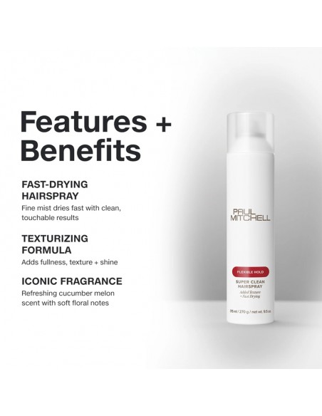 Paul Mitchell - Super Clean Hairspray Flexible Hold - 315ml view 5