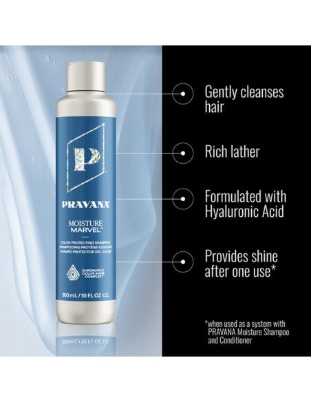 Pravana - Moisture Marvel - Color Protecting Shampoo - 300ml view 6