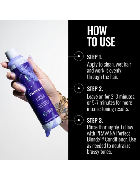Pravana - Perfect Blonde - Toning Shampoo - 300ml view 8
