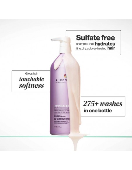 Pureology - Hydrate Sheer - Shampoo - 1000ml view 4