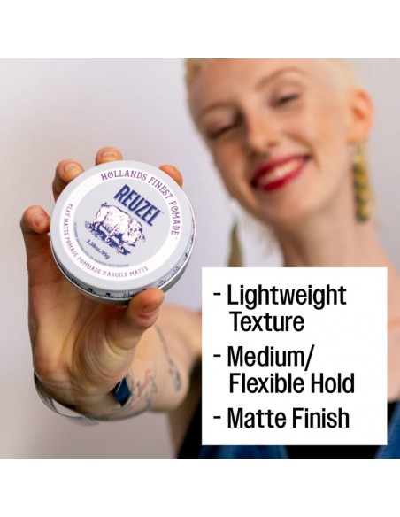 Reuzel - Clay Matte Pomade - 95g view 5